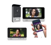 Philips - Visiophone filaire connecté smartphone avec 2 écrans - WelcomeEye Connect 2