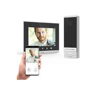 Extel Interphone vidéo 720324 – Wi‑Fi – Set complet gris/noir
