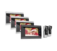 Visiophone Intelligent 1080P, Système D'interphone Vidéo sans Fil, Wi-FI, IP, Sonnette Intelligente, 7 Pouces, avec Filaire, Application TUYA Gamme D'environnements Domestiques(4M2D)