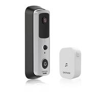 Visiophone Intelligent DENVER SHV-120. Wi-FI. Sonnette intérieure. Détection de Mouvement. Caméra 720P. Connexion avec Votre téléphone Mobile. Piles Rechargeables. Application pour Android et iOS.