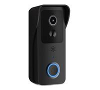 Visiophone Sans Fil, 1080P sonnette vidéo 5G double extérieur sonnette étanche IP54 batterie interphone maison intelligente sans fil porte téléphone caméra(Zwart)