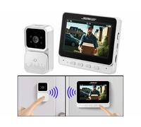 Visiophone sans fil - Somikon - VSA-450 - Écran IPS 4,3'' - Vision nocturne - Enregistrement SD