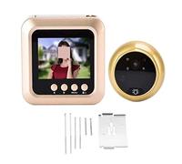 Visiophone Sans Fil Sonnette vidéo intelligente judas caméra de porte numérique sonnette écran LCD affichage grand Angle(B)