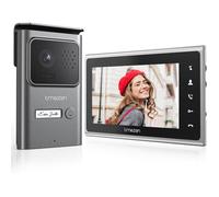 Visiophone TMEZON 7 Pouces Kit Interphone Vidéo Filaire 2 Fils avec Caméra 700TVL