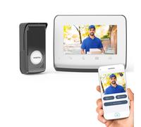 Visiophone V350 Connect, Interphone connecté - Ecran 7 pouces - Vision nocturne - Gestion des visites à distance par smartphone - Contrôle 5 moteurs RTS - Compatible Android Auto et Apple Carplay