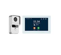 Visiophone wi-FI à 2 Fils de 7 Pouces, système d'interphone vidéo for interphone Domestique, Application Tya Smart Life, Moniteur Tactile 1080P