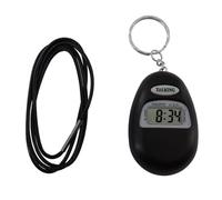 VISIOYO Annonce Horaire Vocal en Italien - Porte-clés parlant pour personnes âgées et malvoyantes - Annonce horaire vocal, Horloge de poche avec son à l'heure, Noir