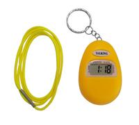VISIOYO Annonce Horaire Vocal en Italien - Porte-clés parlant pour personnes âgées et malvoyantes - Annonce horaire vocal, Horloge de poche avec son à l'heure, jaune
