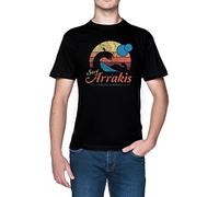 Visit Arrakis - Vintage Distressed Surf - Dune - Sci FI Noir Homme T-Shirt Black Men's Tee