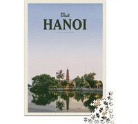 Visit Hanoi Puzzle 1000 Pièces, Cadeau Nouvel an, 52x38cm/1000pcs