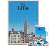 Visit Lille Puzzle Bois Difficile, Adultes, 1000 pièces | Une activité puzzle flexible: un loisir concentré autour de la table à la maison.