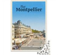 Visit Montpellier, Puzzle Papier 1000 Pièces, 52x38cm/1000pcs