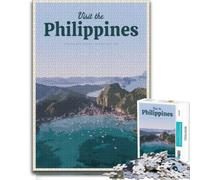 Visit Philippines Puzzle Adulte 300 pièces, en Bois | Le montage en commençant par les bords: un loisir seul ou à plusieurs seul ou à plusieurs.