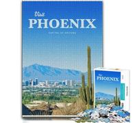 Visit Phoenix Puzzle en Bois Illustré 1000 pièces pour Adultes | Le montage en commençant par les bords - une organisation simple du motif seul ou à plusieurs.