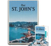 Visit St Johns Puzzle en Bois 300 pièces, Puzzle Adulte | Le montage par zones du motif: un loisir concentré autour de la table à la maison.