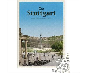 Visit Stuttgart, Puzzle Adulte 1000 Pièces, 52x38cm/1000pcs
