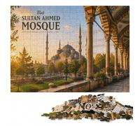 Visit Sultan Ahmed Mosque Puzzle Classique en Bois pour Adultes, 300 pièces | La progression pièce après pièce: un montage clair zone par zone seul ou à plusieurs.