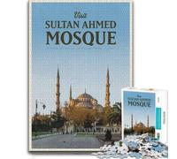 Visit Sultan Ahmed Mosque Puzzle en Bois 300 pièces | Puzzle adulte: progression pièce après pièce avec un objectif clair seul ou à plusieurs.