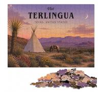 Visit Terlingua Puzzle en Bois | Cadeau loisir pour fan de puzzle avec activité pour une soirée calme seul ou à plusieurs.