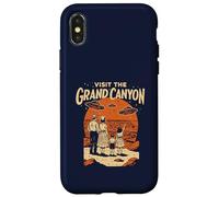 Visit The Grand Canyon Retro UFO & National Park Coque pour iPhone X/XS