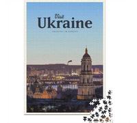Visit Ukraine Puzzle 1000 Pièces, Cadeau Nouvel an, 52x38cm/1000pcs | Pour des fêtes tranquilles : ce puzzle pour adultes de 1000 pièces associe idée cadeau et passion du puzzle.