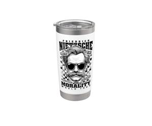 Visite de philosophie amusante sur la moralité des philosophes nietzschéens Gobelet isotherme en acier inoxydable double paroi