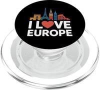 Visite guidée des sites d'aventure I Love Europe PopSockets PopGrip pour MagSafe