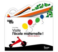 Visite l'école maternelle - dedans dehors Déplie-moi ! - Martine Perrin - Acces Editions - cartonné - Document jeunesse