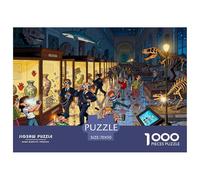 Visite Nocturne du musée : Chaos Puzzle en Bois Imperméable Puzzles De 1000 Pièces pour Adultes Cadeaux Coloré Jeux De Stimulants