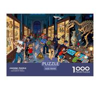Visite Nocturne du musée : Chaos Puzzle en Bois Imperméable Puzzles De 1000 Pièces pour Adultes Coloré Jeux Éducatifs