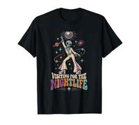 Visite pour la Vie Nocturne Retro Alien Disco Dancer T-Shirt