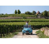 Visite privée de vignoble bordelais en Citroën décapotable