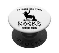 Visite Senior de This Old Man Still Rocks PopSockets PopGrip Adhésif