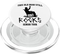 Visite Senior de This Old Man Still Rocks PopSockets PopGrip pour MagSafe