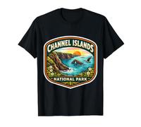 Visiteur Souvenir du Parc National des îles Anglo-normandes en Californie T-Shirt Graphique avec Valeur, Homme, Noir, S
