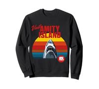 Visitez Amity Island Jaws 2025 Style rétro Sweatshirt