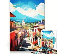 Visitez Antigua Puzzles 1000 pièces pour Adolescents Jeu Stimulant Le Cerveau Emboîtement précis sans espaces Activité relaxante en Groupe à l'intérieur (38x52cm)