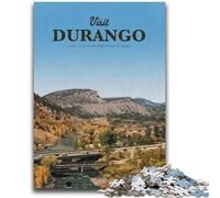 Visitez Durango, Puzzle 1000 pièces pour Adultes et Adolescents, Jeux Amusants, décoration Murale, Cadeaux d'anniversaire et de Noël Uniques, 1000 pièces (50x75cm)