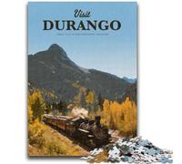 Visitez Durango, Puzzles de 1000 pièces pour Adolescents, Jeux éducatifs, Jouets à Faire soi-même avec Affiche et fiche de Questions-réponses pour Les 14 Ans et Plus (1000 pièces, 26x38cm)