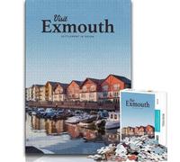 Visitez Exmouth Puzzles pour Adolescents Puzzle 1000 pièces, Jeu Stimulant Cadeaux pour est idéal comme Cadeau pour Toute la Famille 50x75cm
