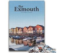 Visitez Exmouth Puzzles pour Adultes 1000 Puzzles, Jeu Stimulant idéal comme Cadeau pour Toute la Famille 2000 pièces (70x100cm)