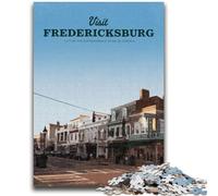 Visitez Fredericksburg Puzzles pour Adolescents Puzzle 1000 pièces, Jeu Familial éducatif adapté à la décoration de Bureau 1000 pièces (50x75cm)