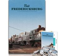 Visitez Fredericksburg Puzzles pour Adolescents Puzzle 1000 pièces, Jeux Amusants en Famille, idéal comme Cadeau pour Toute la Famille 50x75cm