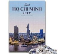 Visitez Ho Chi Minh-Ville, Puzzle 1000 pièces pour Adultes, Jeu Familial Anti-Stress, défi Difficile, Cadeaux pour Amis et Famille, 1000 pièces (26x38cm)