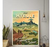 Visitez Hyrule Mais Souvenez-Vous De Son Dangereux D’Aller Seul Affiche De Voyage Décor Impressions Mur Art Toile Peinture Images Pour Salon 50X70Cm Sans Cadre