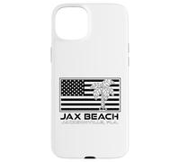 Visitez Jacksonville Floride Vacation USA Flag Palms Jax Beach Coque pour iPhone 15 Plus
