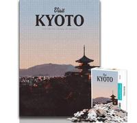 Visitez Kyoto Puzzles pour Adolescents 1000, Jeu Stimulant et Jeu Familial avec des pièces entièrement emboîtables de Formes aléatoires 38x26cm