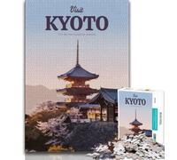 Visitez Kyoto Puzzles pour Adultes Adolescents Puzzles, Jouets éducatifs Jeux Anti-Stress Convient pour la décoration de Bureau 38x26cm