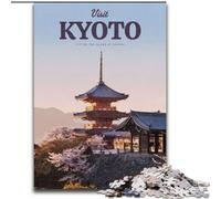 Visitez Kyoto, Puzzles pour Adultes et Adolescents, Jouets addictifs pour la décoration de la Maison (38x26cm)