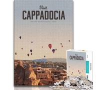 Visitez la Cappadoce, Puzzle 1000 pièces pour Adolescents et Adultes, Anti-Stress, défi Difficile, renforce l'amour Entre Couples, 38x26cm
